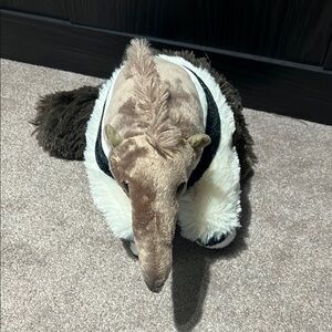 Brown and White anteater Stuffed Animal Toy for Cuddly Fun